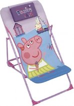loungestoel Peppa Pig 66 x 61 cm polyester/staal paars