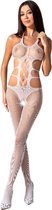 PASSION WOMAN BODYSTOCKINGS | Passion Woman Bs084 Bodystocking - White One Size