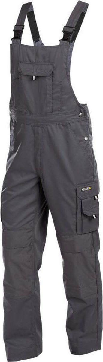 Dassy Ventura Bretelbroek met kniezakken 400101 - binnenbeenlengte Standaard (81-86 cm) - Cementgrijs - 67