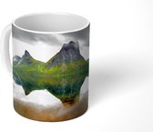Mok - Steinfjorden met grijze wolken - 350 ML - Beker