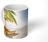 Mok - Strandstoel - Palmboom - Lucht - 350 ML - Beker