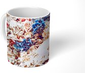 Mok - Gekleurde bloemen - 350 ML - Beker