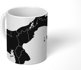 Mok - een zwarte kaart van Panama - 350 ML - Beker