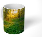 Mok - Bos - Bloemen - Wit - 350 ML - Beker