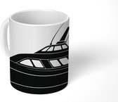 Mok - een zwarte jacht - 350 ML - Beker