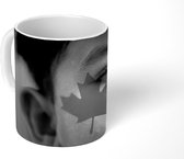 Mok - Vlag van Canada - zwart wit - 350 ML - Beker