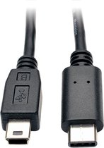 Tripp Lite U040-006-MINI USB-kabel 1,83 m USB 2.0 Mini-USB B USB C Zwart