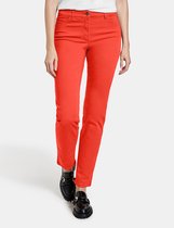 GERRY WEBER Dames 5-pocket-jeans Straight Fit korte maat Terracotta-40S