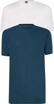 ALAN RED T-shirts Virginia (2-pack) - O-hals - wit en denim blauw - Maat: XL