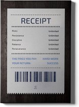 Receipt - Walljar - Wanddecoratie - Schilderij - Canvas