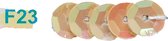 Pailletten flat pastel 6mm 450g licht abrikoos