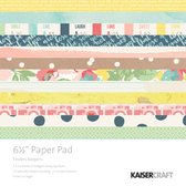 Scrapbook papier - Kaisercraft finders keepers paper pad 16,5x16,5cm - 1 stuk