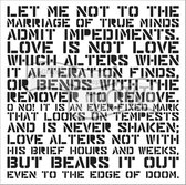 Hobbysjabloon - Template 30,5x30,5cm 30x30cm love sonnet