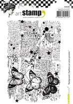 Carabelle Studio Cling stamp - A6 background papillons carte