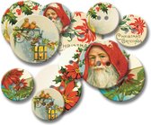 Jenni Bowlin chipboard buttons vintage christmas