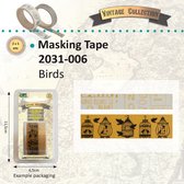 Vintage masking tape 5m x2 ass. birds