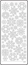 Vaessen Creative Sticker - 10x23cm - 10st - goud ijsbloemen