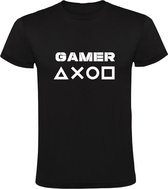 Gamer | Kinder T-shirt 104 | Zwart | Joystick | Controller | Game Console | Computerspel | Game Computer | Videogame | Videospel