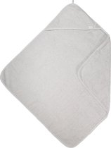 MamaLoes Terrycloth Gris Clair Cape de bain, 100% coton avec capuche et 75 x 75 cm, Grijs ML5186