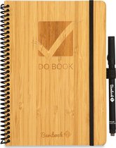 Bambook Hardcover Do-book formaat A5  - bamboe - met stift