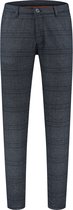 Gabbiano Broek Chino Joggerpant In Ruiten Structuur 821766 Navy Mannen Maat - W29