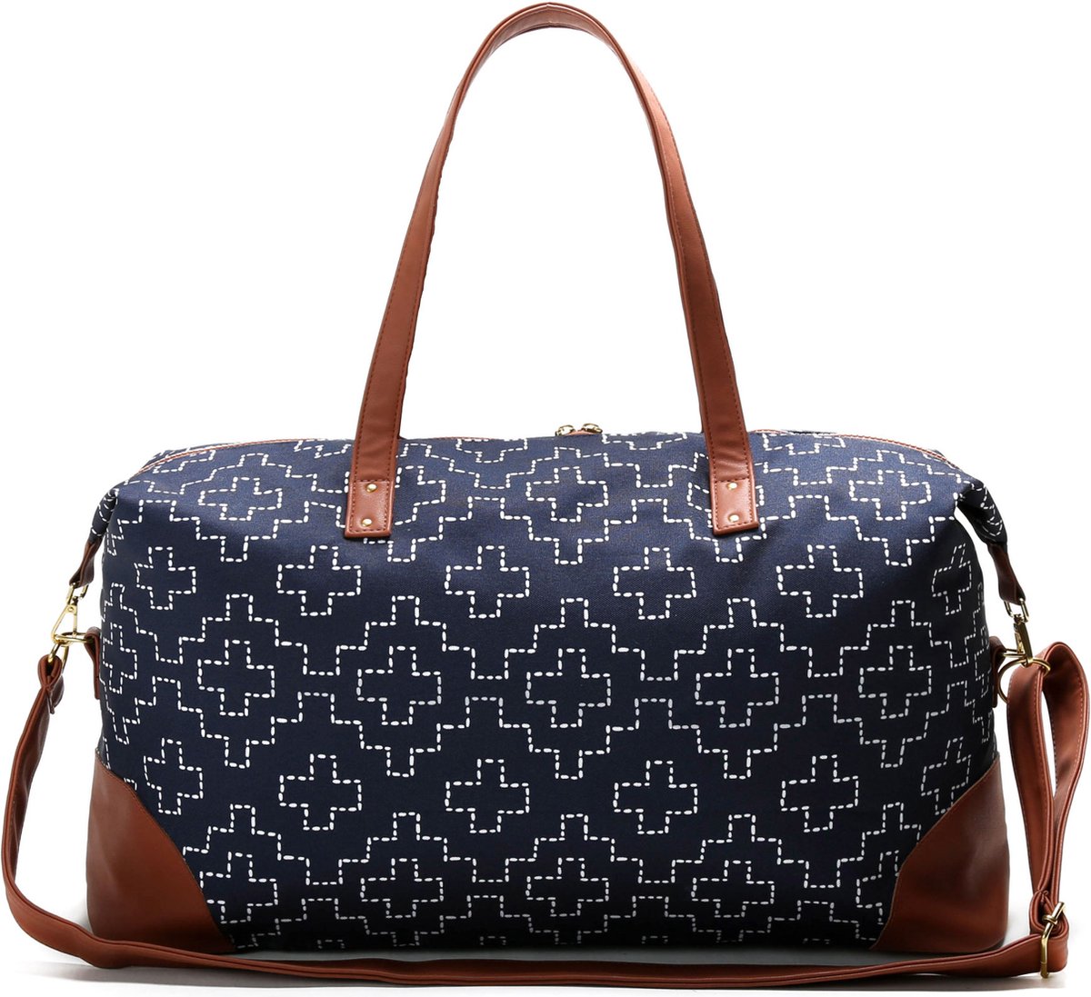 Sac De Week-end & Sport JADYN LUNA - 37 Litres - Cuir Végan Noir - Grand Modèle Femme - Neuf Avec Étiquettes