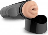 Self Lubrication Easy Grip Masturbator XL Oral - Flesh - Masturbators & Strokers