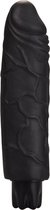 Realistic Skin Vibrator - Regular - Black - Realistic Vibrators