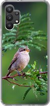 Geschikt voor Samsung Galaxy A32 5G hoesje - Vogel - Boom - Bos - Siliconen Telefoonhoesje