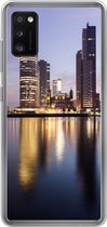 Geschikt voor Samsung Galaxy A41 hoesje - Rotterdam - Water - Wolkenkrabber - Siliconen Telefoonhoesje
