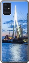 Geschikt voor Samsung Galaxy A52 5G hoesje - Rotterdam - Water - Skyline - Siliconen Telefoonhoesje