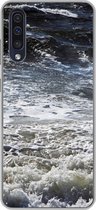 Geschikt voor Samsung Galaxy A50 hoesje - Noordzee - Water - Golven - Siliconen Telefoonhoesje