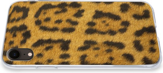 Coque iPhone XR - Fourrure Léopard - Siliconen