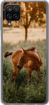 Coque Samsung Galaxy A12 - Cheval - Herbe - Arbre - Siliconen