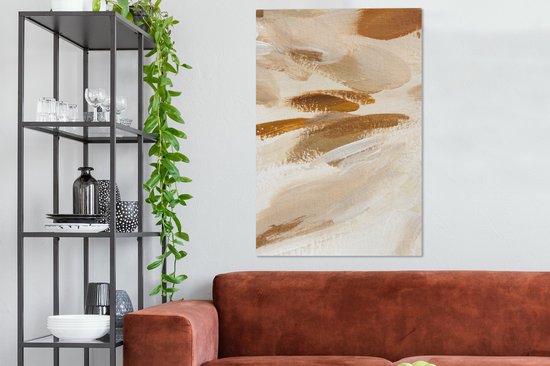 Peinture - Peinture - Beige - 90x140 cm - Décoration murale