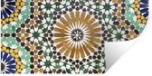 Muurstickers - Sticker Folie - Een close up van een Marokkaanse mozaïek - 40x20 cm - Plakfolie - Muurstickers Kinderkamer - Zelfklevend Behang - Zelfklevend behangpapier - Stickerfolie