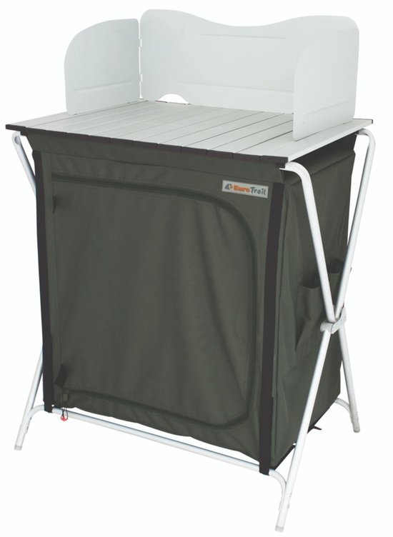 Eurotrail Keukenkast Chur 85 Cm Aluminium/polyester Groen — afbeelding 2