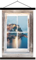 Porte-affiche avec affiche - Affiche scolaire - Transparent - Bois - Italie - 120x180 cm - Lattes noires