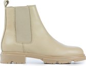 Mace Vrouwen Leren       Enkellaarsjes / Laarzen / Damesschoenen M1108 - Beige - Maat 42