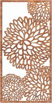 Cortenstaal wanddecoratie Flower 2.0 - Kleur: Roestkleur | x 50.2 cm
