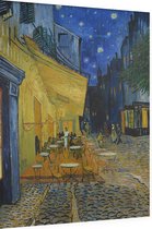 Caféterras bij nacht (place du Forum), Vincent van Gogh - Foto op Dibond - 30 x 40 cm