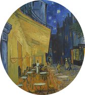 Caféterras bij nacht (place du Forum), Vincent van Gogh - Foto op Dibond - ⌀ 60 cm