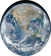 Blue Marble 2012 Planet Earth (aarde) - Foto op Dibond - ⌀ 80 cm