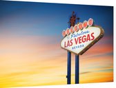 Welcome to Fabulas Las Vegas Nevada sign bord - Foto op Dibond - 90 x 60 cm
