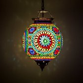 Hanglamp multi color mozaïek - Turks design - 25 cm.