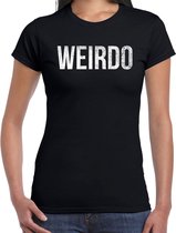 Halloween - Weirdo halloween verkleed t-shirt zwart voor dames - horror shirt / kleding / kostuum 2XL