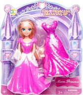 tienerpop Maanprinses 16,5 cm roze/paars