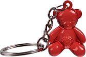 sleutelhanger Beer 3,5 x 2,5 cm rood