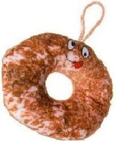 knuffel donut junior 15 cm pluche bruin
