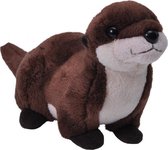 knuffel otter junior 20 cm pluche bruin